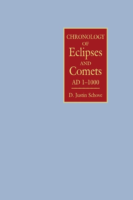 Book cover image for Chronology of Eclipses and Comets AD 1-1000 ISBN: 9780851154060